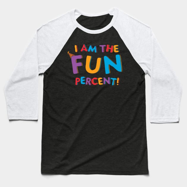 Fun Percent Baseball T-Shirt by Mouse